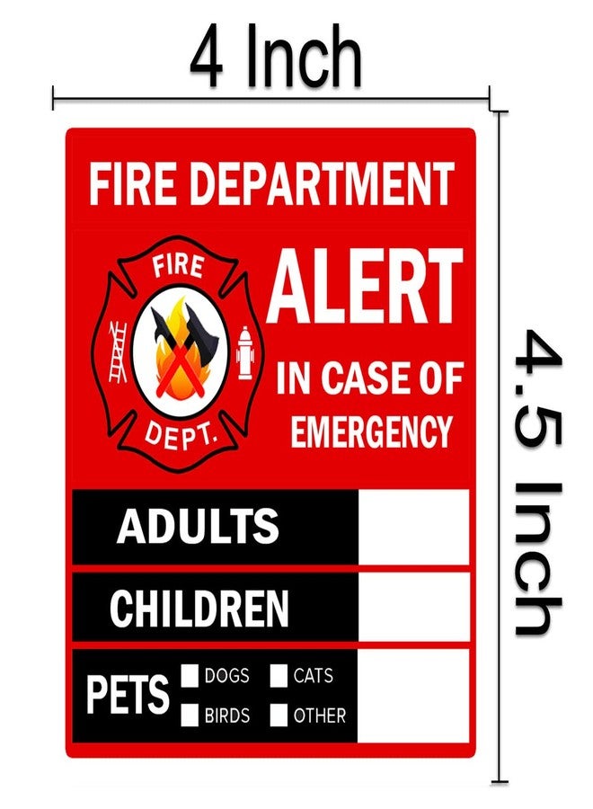 Remarkabel Emergency Alert People and Pet Finder Sticker/Decal - Adults, Children and Pets, 4X4.5 inch Fire Department and Rescue Safety Alert Decal for Window and Door Application (8 Pack) - Image 2